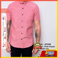 Short Sleeve Shirt Plain Office Men Women Oxford
