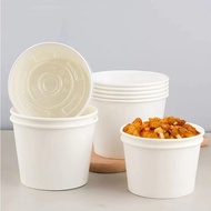Disposable Paper Bowl 500PCS Environmentally Food Storage 260cc 320cc 520cc 850cc 1000cc