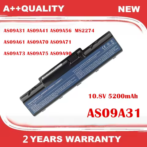 Laptop Battery For ACER AS09A31 AS09A41 AS09A56 AS09A61 AS09A70 AS09A71 AS09A73 AS09A75 AS09A90 MS22