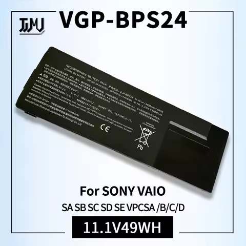 VGP-BPS24 BPL24 BPSC24 Laptop Battery 4400MAH Replacement for SONY Vaio SA SB SC SD VPCSA VPCSD Note