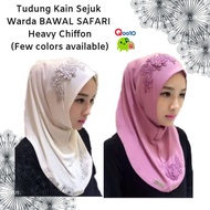 Tudung Kain Sejuk Anak Snow Cap Warda BAWAL SAFARI Heavy Chiffon