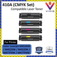 Compatible (FULL SET) CF410A, CF411A, CF412A, CF413A Colour Toner