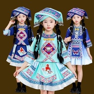 [Ready Stock] Minority Ethnic Costume Children March March March March Dance Costume Guangxi Boys Gi