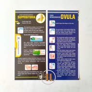 Flyer How to Use Ovula - Suppositoria - Flyer Pharmacy, Flyer PIO, Echo Cermat
