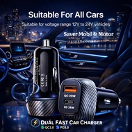 Car and Motorcycle Saver 2 Output USB A and USB C | GLX 2 Usb Car and Motorcycle Charger Cover
