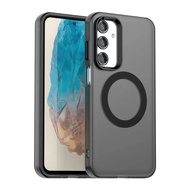 Matte Magnetic Phone Case For Samsung Galaxy M06 M35 M55 M55s M05 M14 M15 5G Prime F05 F14 F15 F55 5