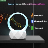 Creative speaker bluetooth wireless small speaker subwoofer colorful lights bluetooth 5.0 Three-speed adjustment Warm night light table lamp Romantic atmosphere USB charging gift