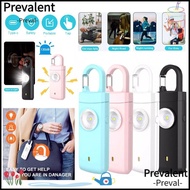 PREVALENT Emergency LED Torch Keyring, ABS Panic Security Personal Alarm Safety Keychain, Portable K