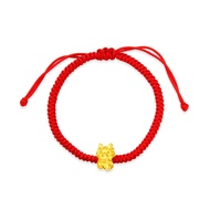 CHOW TAI FOOK 999 Pure Gold Charm with Adjustable Bracelet -  Dragon R33180