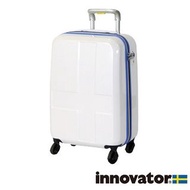 日本 innovator 珍珠白十字圖案 超輕量 22吋 38L 行李箱