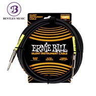 Ernie Ball Classic Silent Instrument Cable Straight, Black
