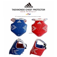 Adidas Taekwondo Karate Silat Body Protector Vest Sparring Reversible(Red and Blue Two in One Dual u