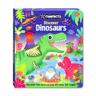 FunFacts Discover Dinosaurs! Board Book with over 50 Flaps to Lift