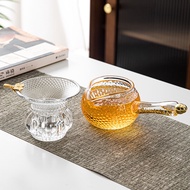 หนาขึ้น ทนความร้อนทองฟอยล์ด้านข้างสไตล์ญี่ปุ่นแก้ว Gong Cha ถ้วยชาเทเครื่องมือชาขนาดใหญ่ Ocean ชุดชา