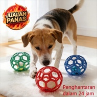 Mainan Anjing Bola Lonceng getah berlubang Mainan Anjing Bunyi