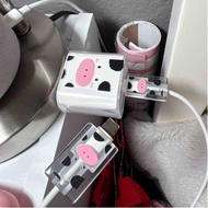 Cute 18w/20w Charger Case for iPhone Cow Face Motif Charger Protector