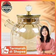 One Two Cups Teapot Pitcher Teapot Heat Resistant Borosilicate Fire 1L - BR-383