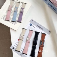 Premium H-Shaped Leather Watch Strap with Lock, 40/44/45/41/46mm, for Apple Watch 11 10 9 8 7 6 5 4 
