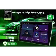 RADICAL AUDIO R SERIES ANDROID PLAYER 2GB RAM+32GB ROM (FOC AHD REVERSE CAMERA).