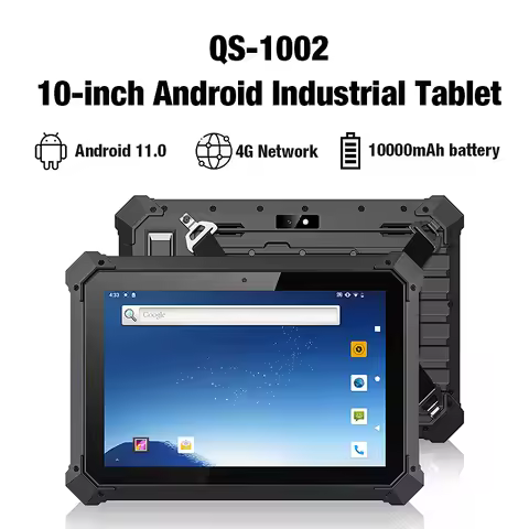 Rugged Tablet 10 Inch Touch Screen Android 11.0 RAM 4GB ROM 64GB 4G LTE Wifi Bluetooth NFC Barcode S