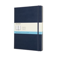 MOLESKINE 經典寶藍色硬殼筆記本 XL 點線 - 燙金服務