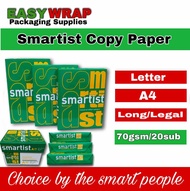 Copy Paper Smartist Bond Paper Short/a4/Long 500 pcs /ream