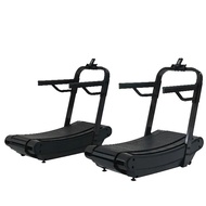 Customer Favorite Hot Sale Fitness Treadmill Curved Indoor Fitness Gym Manual Treadmill Wooden Curve