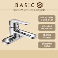 Basic Hot and Cold Sink Faucet BW-603V3, Chrome-plated Copper Material, Height 97mm, Suitable for An