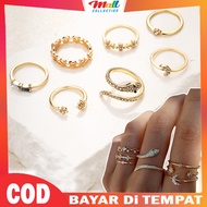 MALL Gold Ring Set StylishWanita – Beautiful Korean Style Finger Accessories CCN06 Cincin Perempuan