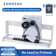 Zonesun Small Date Coding Machine Can Edit Text Barcode QR Code Batch Number Serial Number Expiration Date Printer Packaging Tool ZS-DC24A