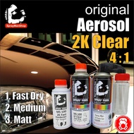 2K Power Can Aerosol Spray Paint 2K Clear 4:1 System For Automotive Spray Paint 400ml