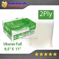 Continuous Form Paperline 9.5x11 K2 W Full 2 PLY NCR / 9.5x11/2 K2 W PRS (Grs Color)