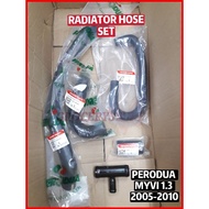 RADIATOR HOSE SET (ORIGINAL) PERODUA MYVI 1.3ALZA 1.5MYVI LAGIBEST 1.3 1.5 (COMPLETE SET) BY PASS HO