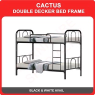 CACTUS DOUBLE DECKER BED FRAME (BLACK / WHITE AVAIL)