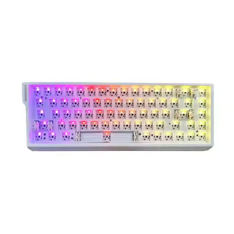GMK68 Three Mode Mechanical Keyboard Hot Swap RGB Gaming Keyboard DIY Kit