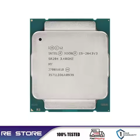 Intel Xeon E5 2643 V3 3.4GHz Six-Core LGA 2011-3 processor