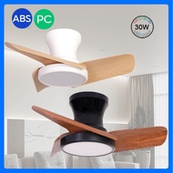 【GuangMao】MINI Ceiling Fan With Light 24"32" DC Ceiling Fan in Living Room LED Ceiling Light