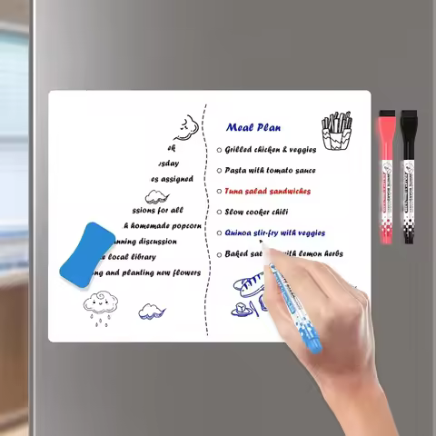 A3 A4 A5 Dry Erase Board Magnetic WhiteBoard Refrigerator Erasable Flexible Fridge Magnet Marker She