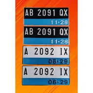 Universal Electric Motorcycle Plates Available in the Latest Fonts & Standard Fonts Already Equipped