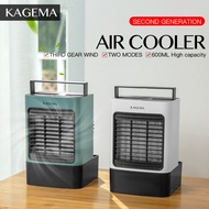 KAGEMA Mini Aircond Portable Air Cooler Aircon Air Conditioning Negative Ion PM2.5 Air Purifier USB Charging With Night Light 3 Speed Wind For Room Office Table Fan Kipas Meja Berdiri