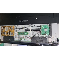 (1540) Sharp 4T-C60BK1X Mainboard, Powerboard, Tcon, Ribbon, LVDS, Sensor, Cable. TV Spare Part.