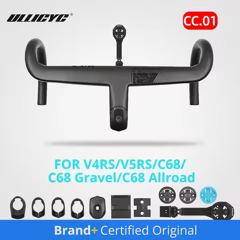 Ultra CC.01 Manillar Integratedo Carbon Handlebar Full Internal Cable Routing Road Bicycle Cockpit 3