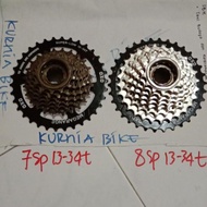 Ready Gear freewheel OXO 7 atau 8 speed, 13-34t, sprocket model drat