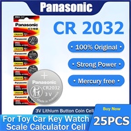 แบตเตอรี่.แบตเตอรี่แบบกระดุม.ถ่านกระดุม 3V CR2032.ถ่านรีโมทกุญแจรถ CR2032.ถ่าน Panasonic CR2032 แพ็ค