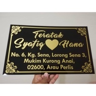 [TERLARIS] PAPAN TANDA ALAMAT RUMAH/Address home signage