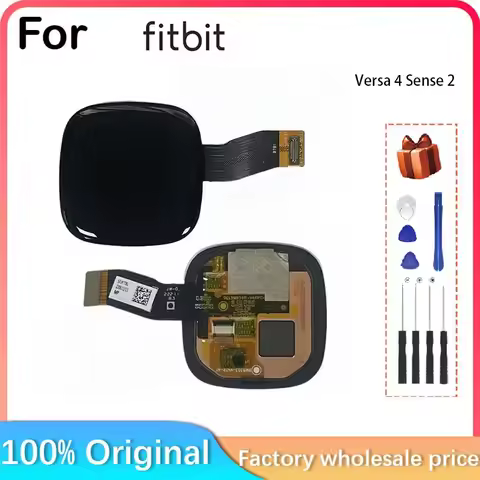 For Fitbit Versa 4 Sense 2 LCD Display Touch Screen Accessory Repair Replacement. Compatible with Fi