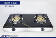 OTTO เตาแก๊สหัวคู่หน้าคริสตัล รุ่น GS-896
