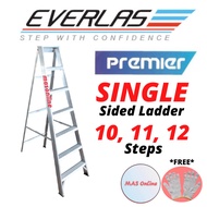 Aluminium Single Sided Ladder 9/10/11/12 Steps Everlas Tangga Lipat Heavy Duty Step ladder Stairs 楼梯