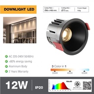 LOCAL789 EILON 12W Downlight 3 Lights Model La-756/BK Black Shop In