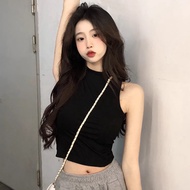 Suitable for Spring/Autumn, 95% Cotton 5% Spandex Turtleneck Top